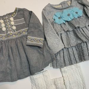 2 Tunics Size 3-6 mo